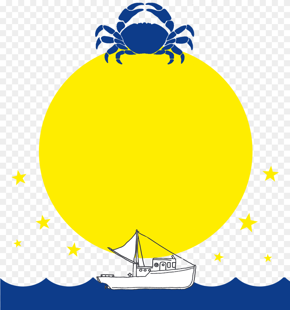 Blue Crab Yellow Background 800 Boat Under Armour, Sailboat, Transportation, Vehicle, Astronomy Png