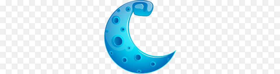 Blue Crescent Moon Royalty Free Stock, Astronomy, Nature, Night, Outdoors Png