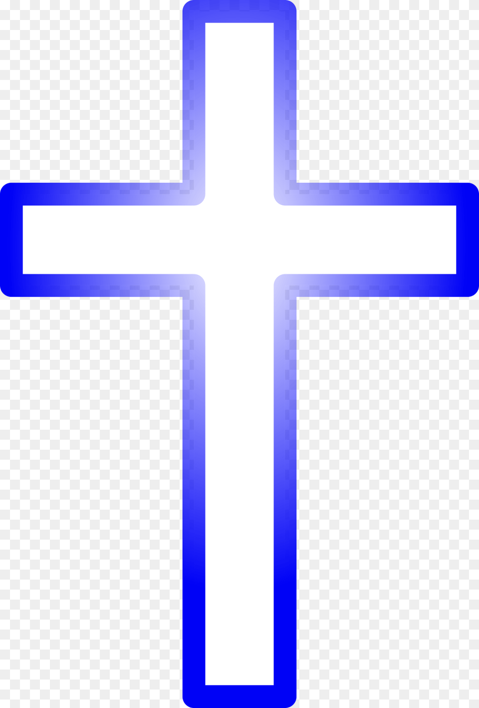 Blue Cross Outline, Symbol Free Transparent Png
