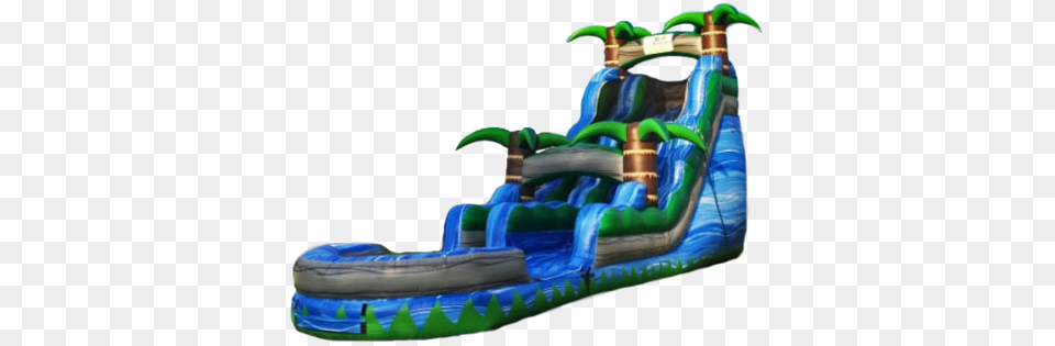 Blue Crush Water Slide With Pool Water, Toy Free Transparent Png