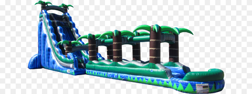 Blue Crush Waterslide, Inflatable Png Image