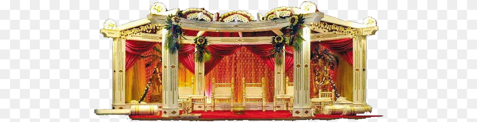 Blue Crystal Flora And Decor Indian Wedding Mandap, Stage, Altar, Architecture, Building Png Image