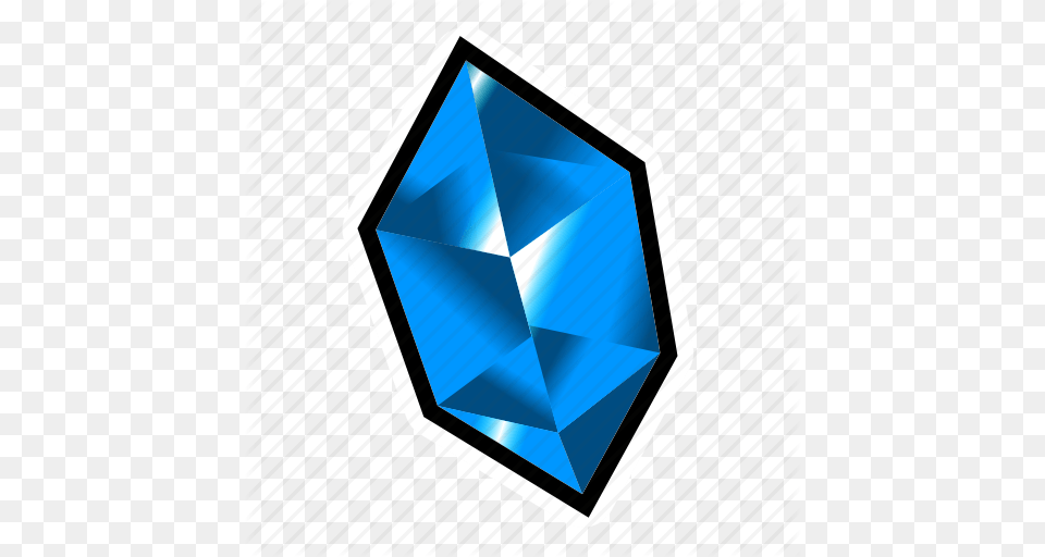 Blue Crystal Gem Mineral Money Stone Treasure Icon, Accessories, Gemstone, Jewelry, Computer Png Image
