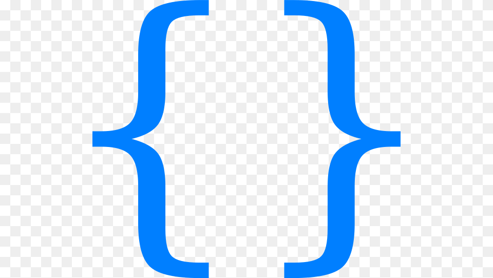 Blue Curly Braces Clip Art Free Png