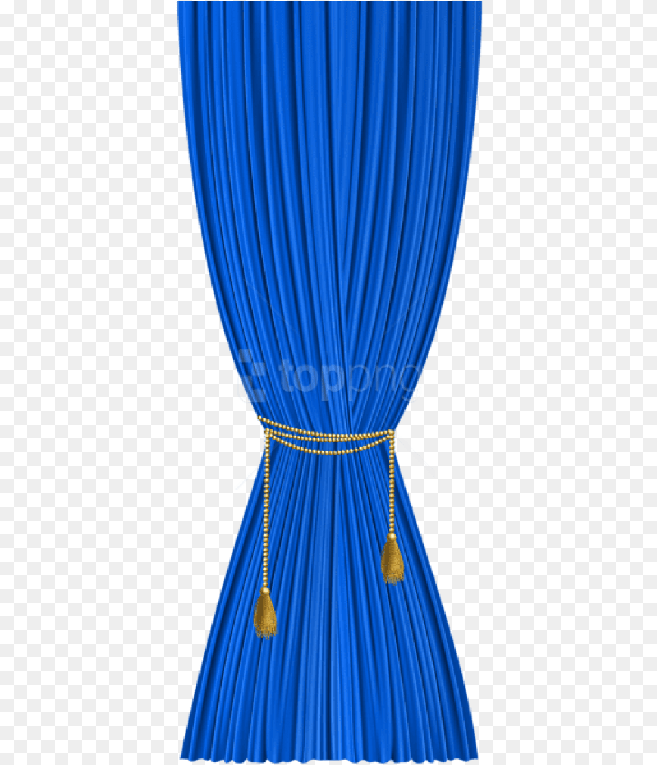 Blue Curtain Decorative Blue Curtain Clipart Png