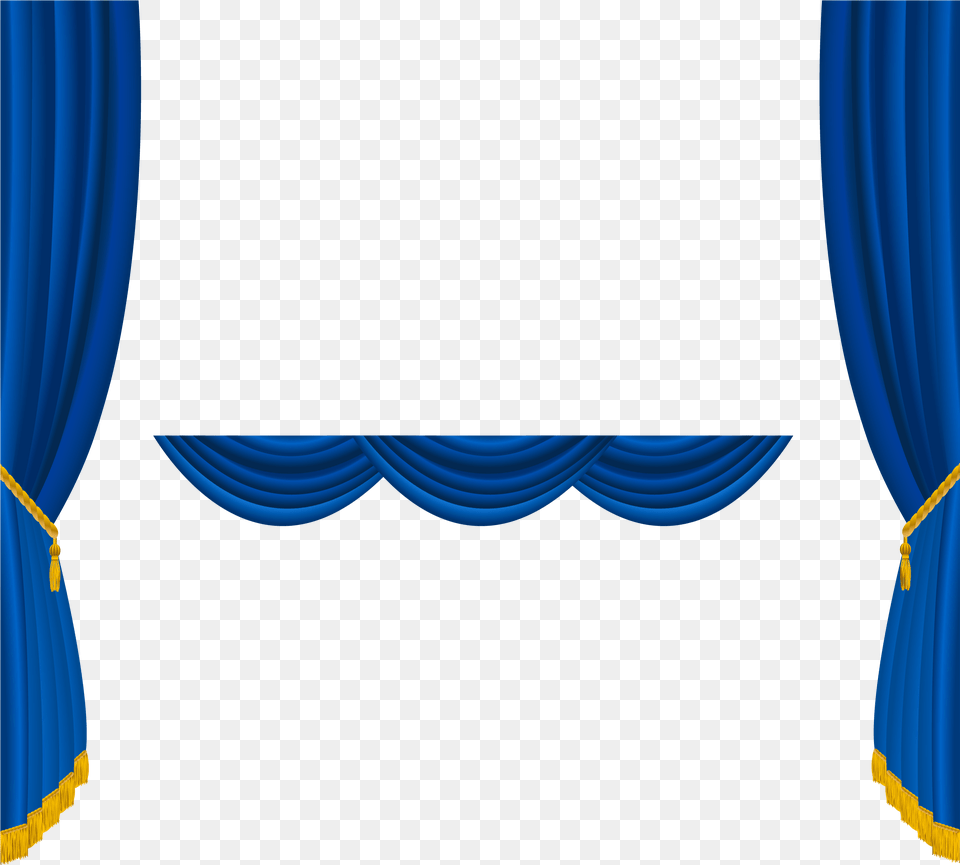 Blue Curtain Vector Blue Curtain Stage, Indoors, Theater Free Transparent Png