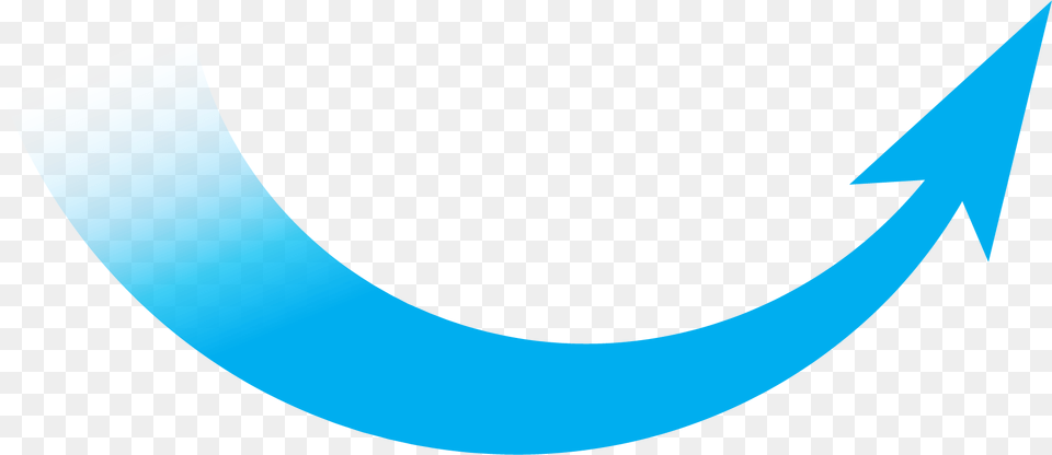 Blue Curved Arrow Curved Arrow Blue Curved Faded Arrow, Logo Free Png Download
