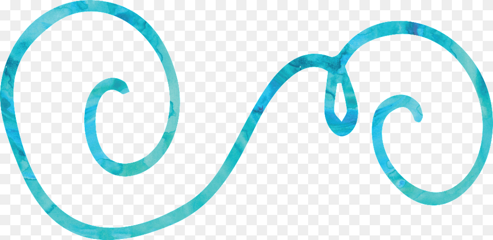 Blue Curved Line Cartoon Transparent Download, Spiral, Coil, Smoke Pipe, Turquoise Png Image