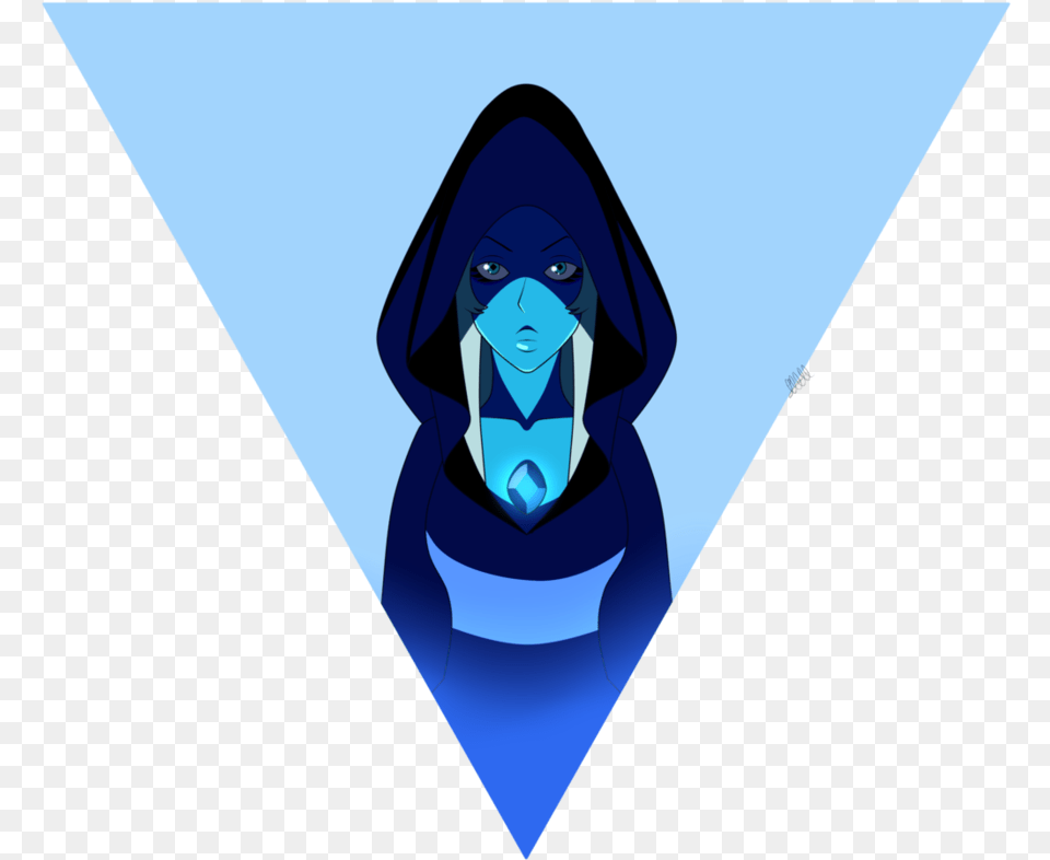 Blue Diamond Diamond Color Drawing Blue Diamond, Clothing, Hood, Adult, Person Free Png Download