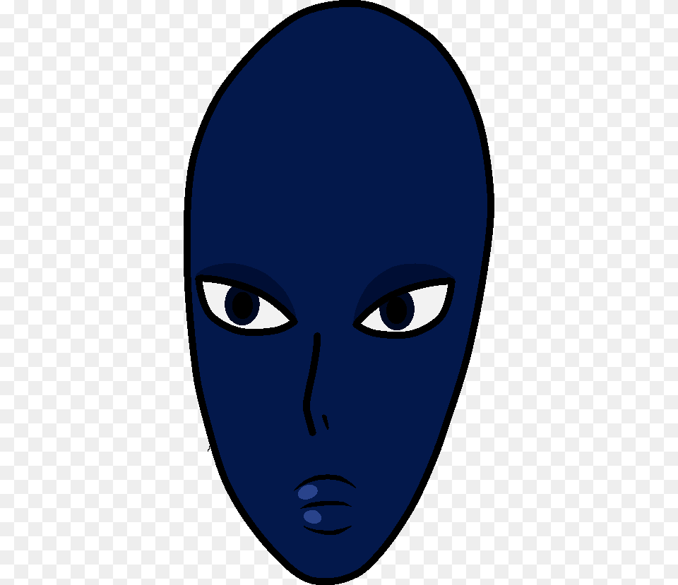 Blue Diamond Face Bykmes Cartoon, Alien, Head, Person, Mask Free Png Download