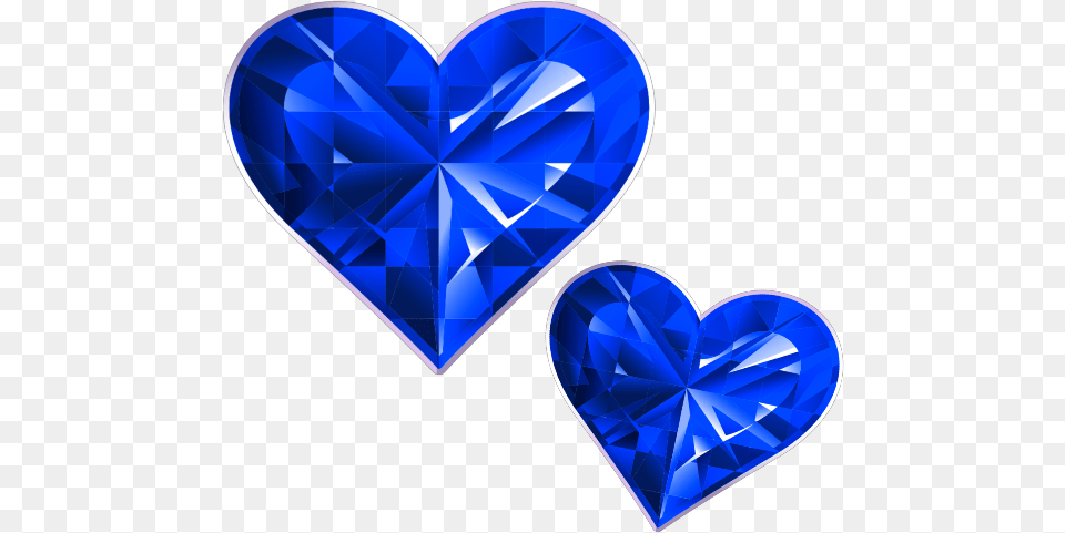 Blue Diamond Heart, Accessories, Gemstone, Jewelry Free Png Download