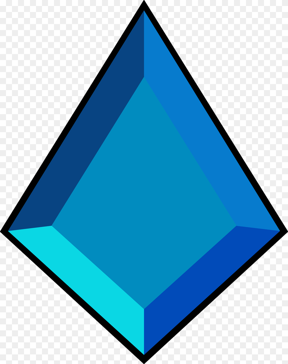 Blue Diamond S Gemstone Is Located On Her Chest Featuring Blue Diamond Steven Universe Gem, Triangle Free Transparent Png