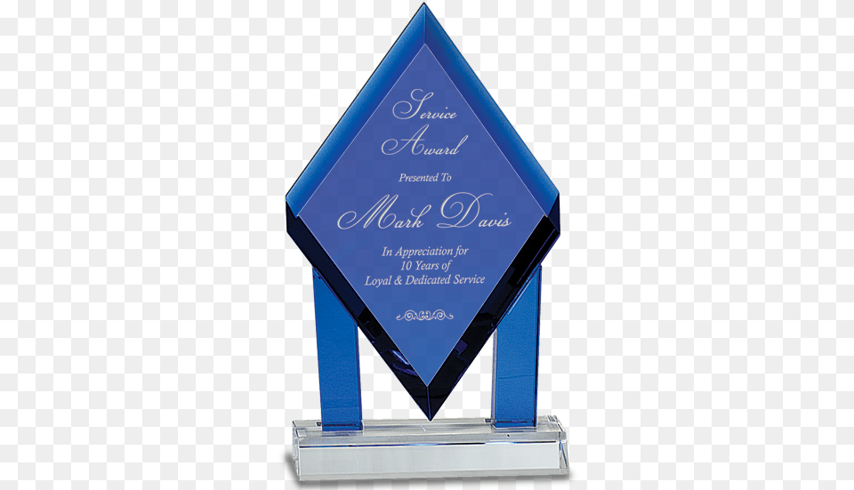 Blue Diamond Trophy Png Image