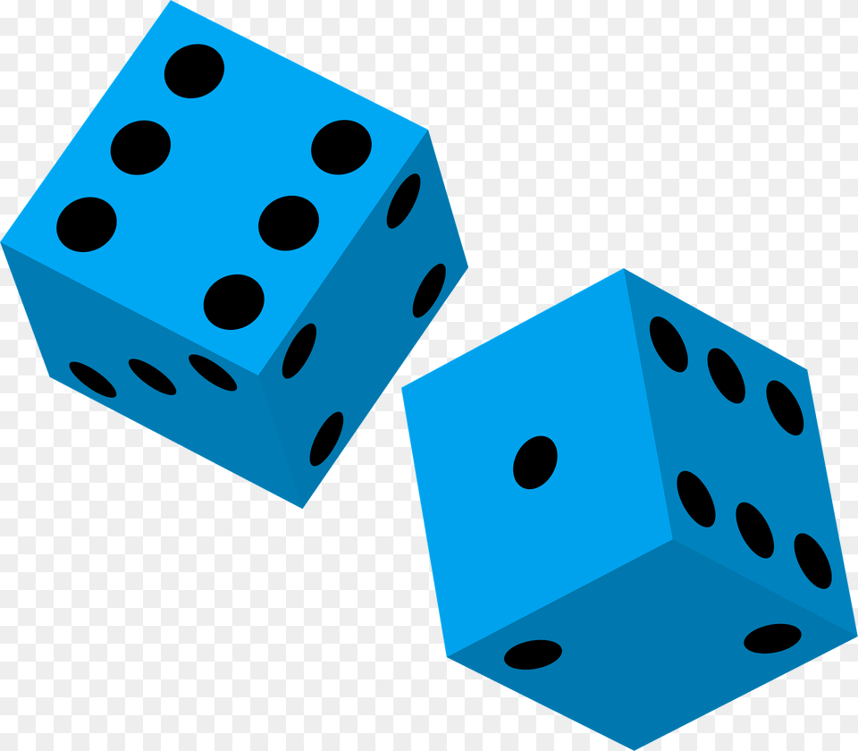 Blue Dice Clipart, Game Png Image