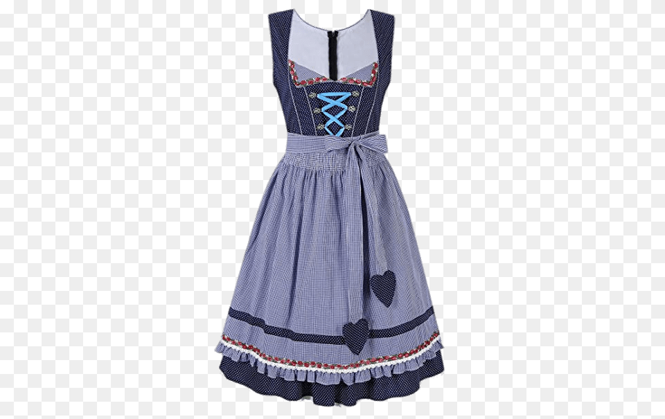 Blue Dirndl Dress, Clothing, Blouse, Fashion, Formal Wear Png