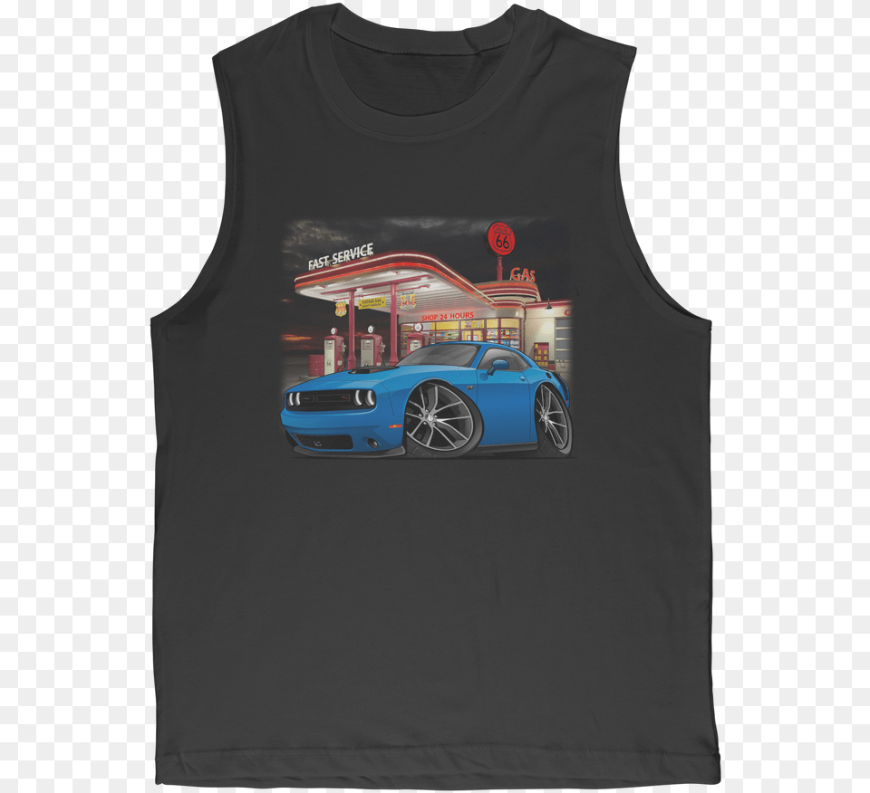 Blue Dodge Challenger Hot Rod Premium Adult Muscle Top Custom Car, Spoke, Clothing, Machine, T-shirt Free Transparent Png