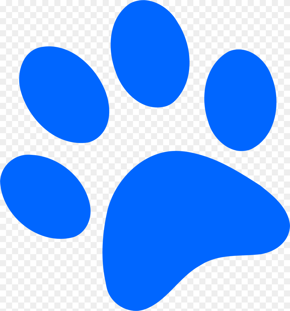 Blue Dog Paw Print, Footprint, Home Decor Free Png Download