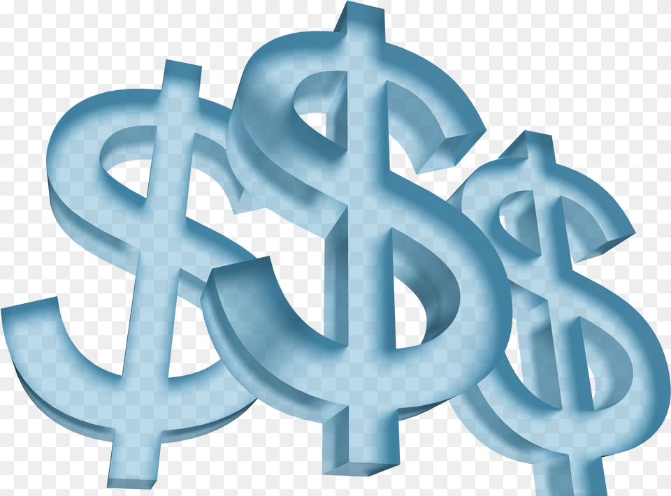 Blue Dollar Signs Transparent Png