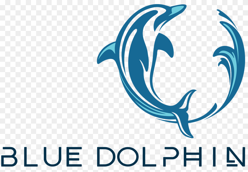 Blue Dolphin Pool Service Whole House Filtration Systems, Logo, Animal, Mammal, Sea Life Free Png