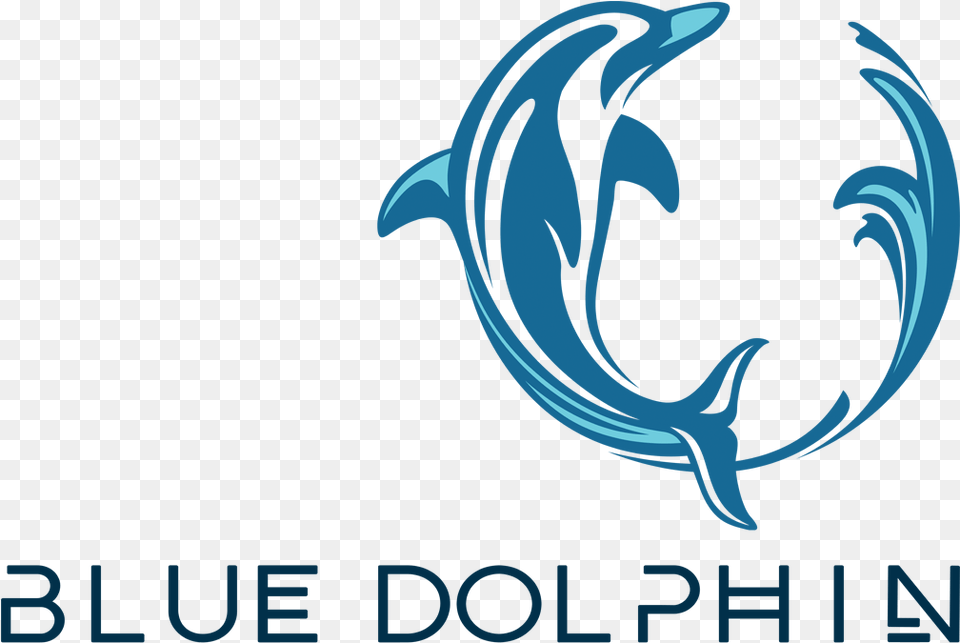 Blue Dolphin Pool Services, Animal, Mammal, Sea Life, Logo Free Png