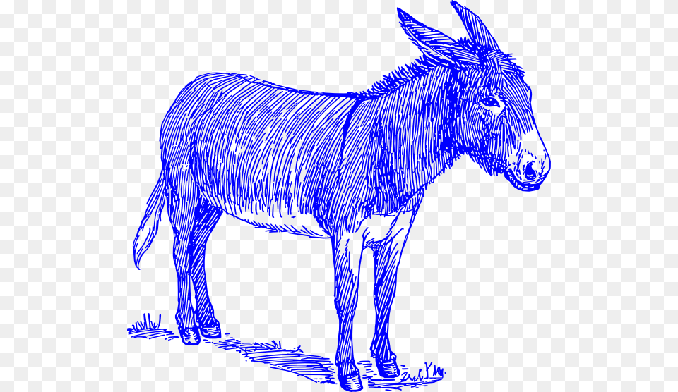 Blue Donkey Svg Clip Arts Gary Oke Voice Like A Sore Ass, Animal, Mammal, Horse Free Png
