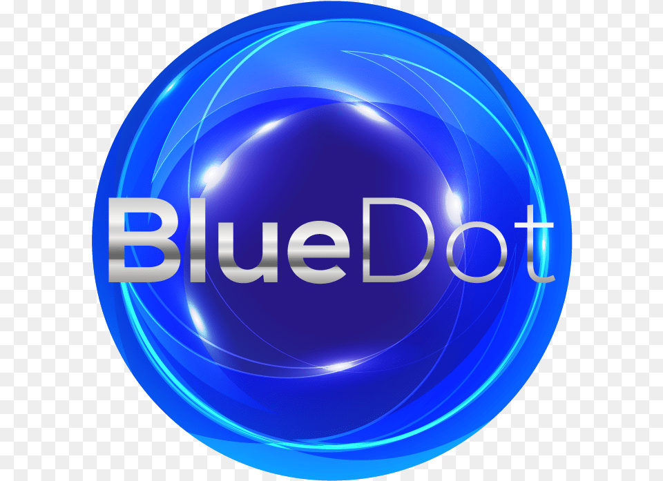 Blue Dot, Sphere, Logo, Disk, Light Free Png Download