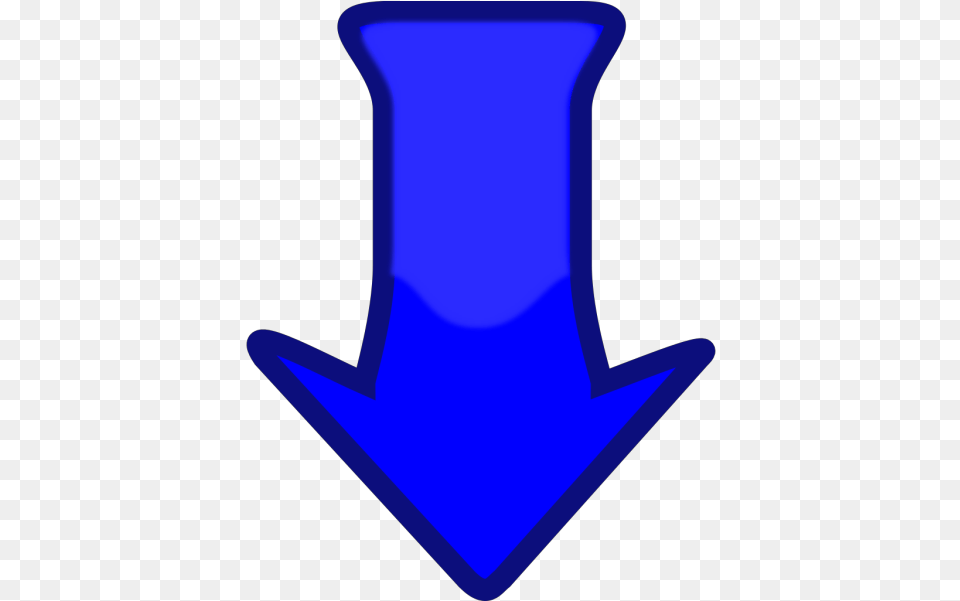 Blue Down Arrow Svg Clip Art For Animated Down Arrow, Clothing, Hat Png