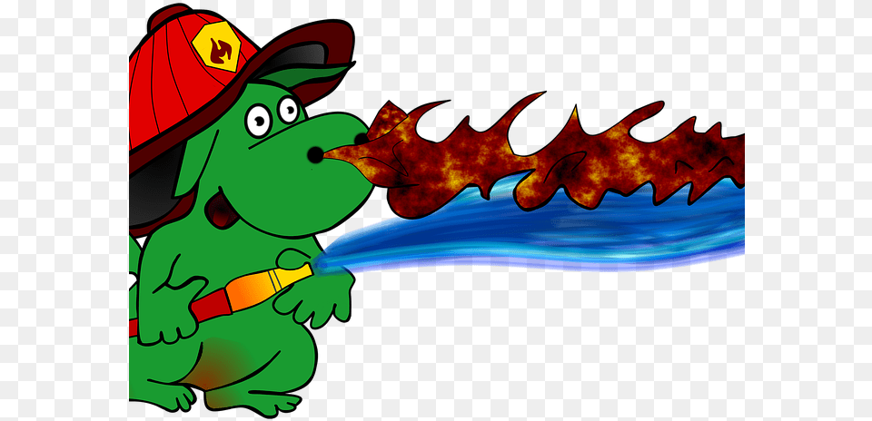 Blue Dragon Clipart Fierce Dragon Cartoon Fire Fighting Dragon, Person Free Transparent Png