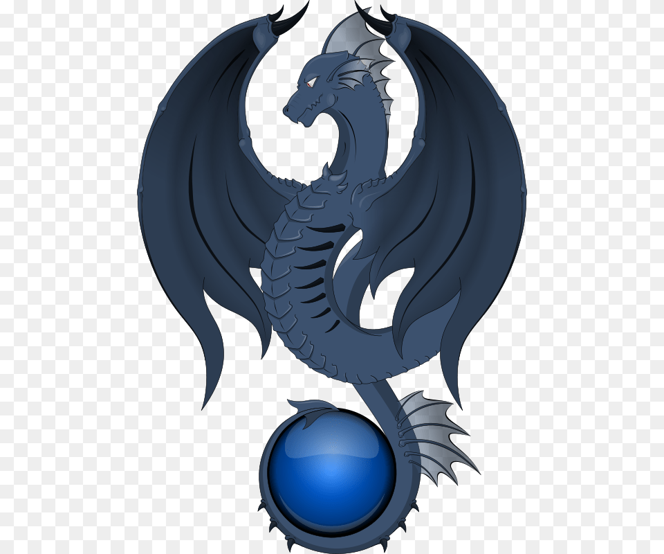 Blue Dragon Clipart Transparent Dragon On Orb Transparent, Person Png Image