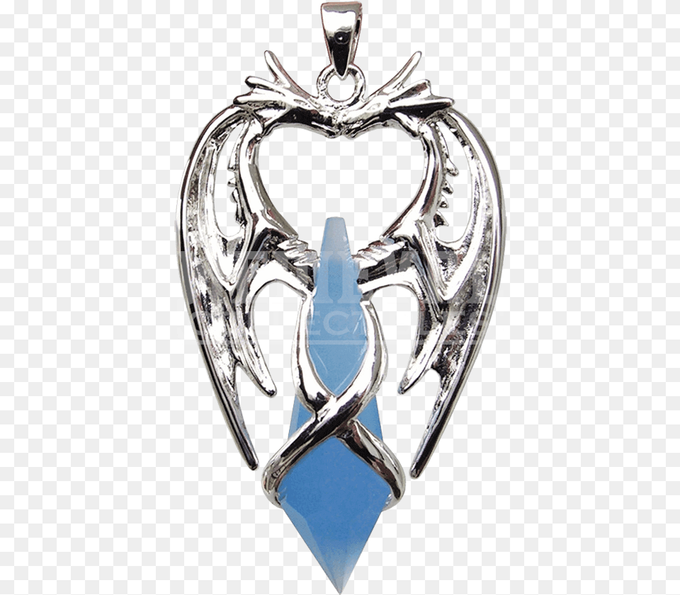 Blue Dragon Crystal Necklace, Accessories Png Image
