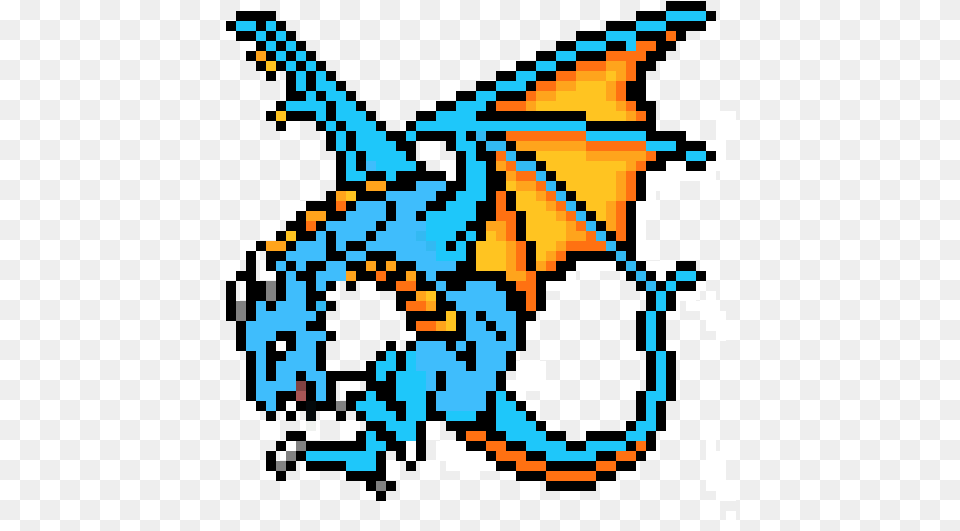 Blue Dragon Drago Pixel Art Minecraft, Animal, Bird, Jay Free Png Download