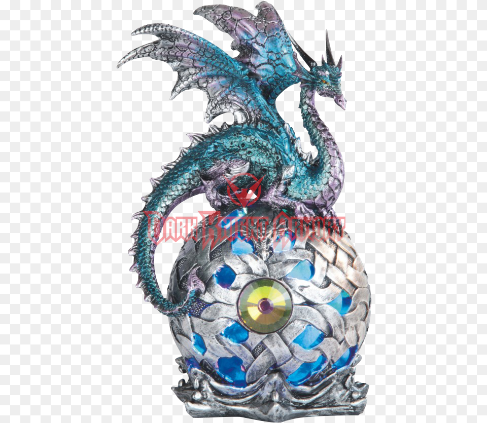Blue Dragon Led Globe George S Chen Imports Stealstreet Ss G Dragon, Animal, Lizard, Reptile Png