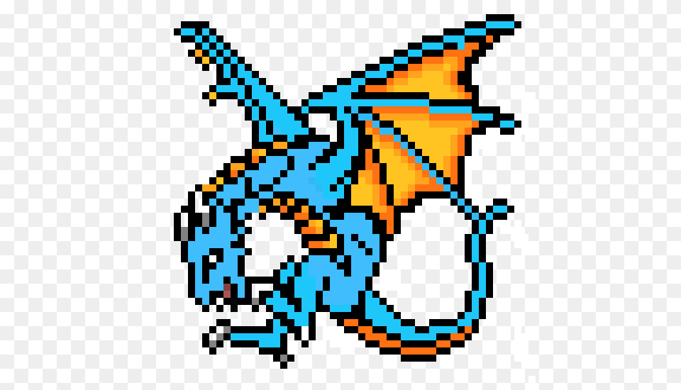 Blue Dragon Pixel Art Maker, Qr Code Free Png