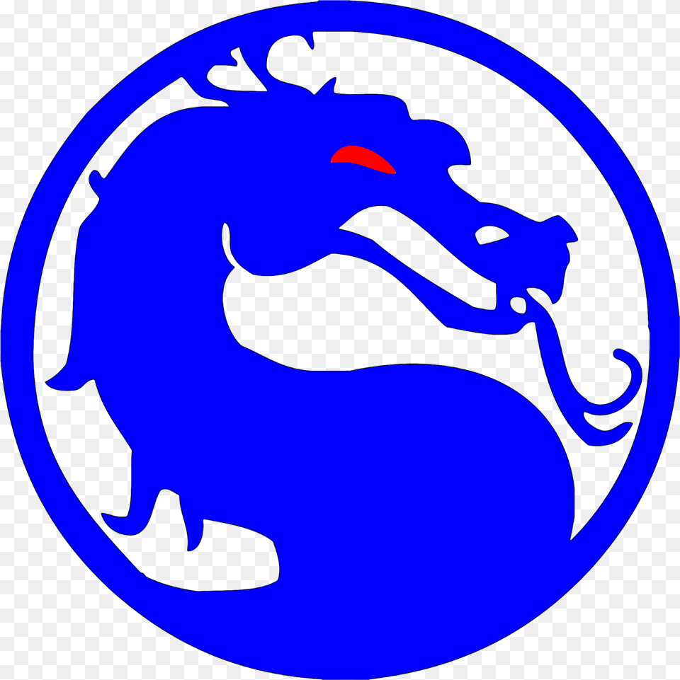 Blue Dragon Restaurant Mortal Kombat Logo Simple Png Image