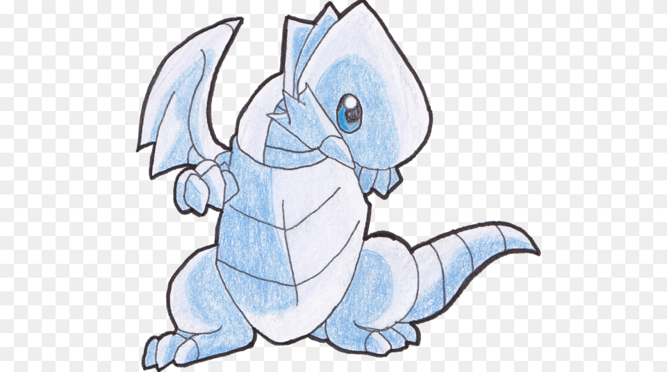 Blue Drawing Dragon Blue Eyes White Dragon Simple, Art, Baby, Person Png Image