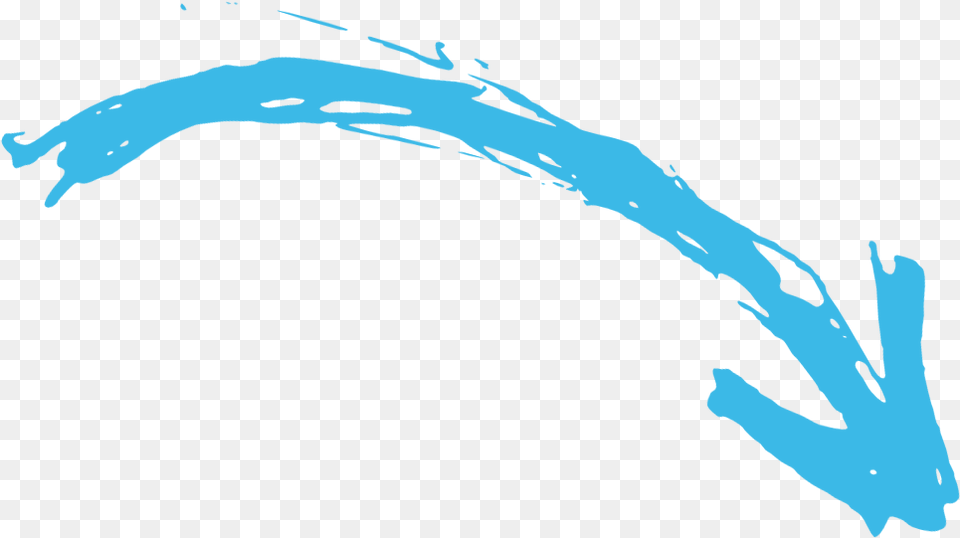 Blue Drawn Arrow, Person, Water, Art Free Png Download