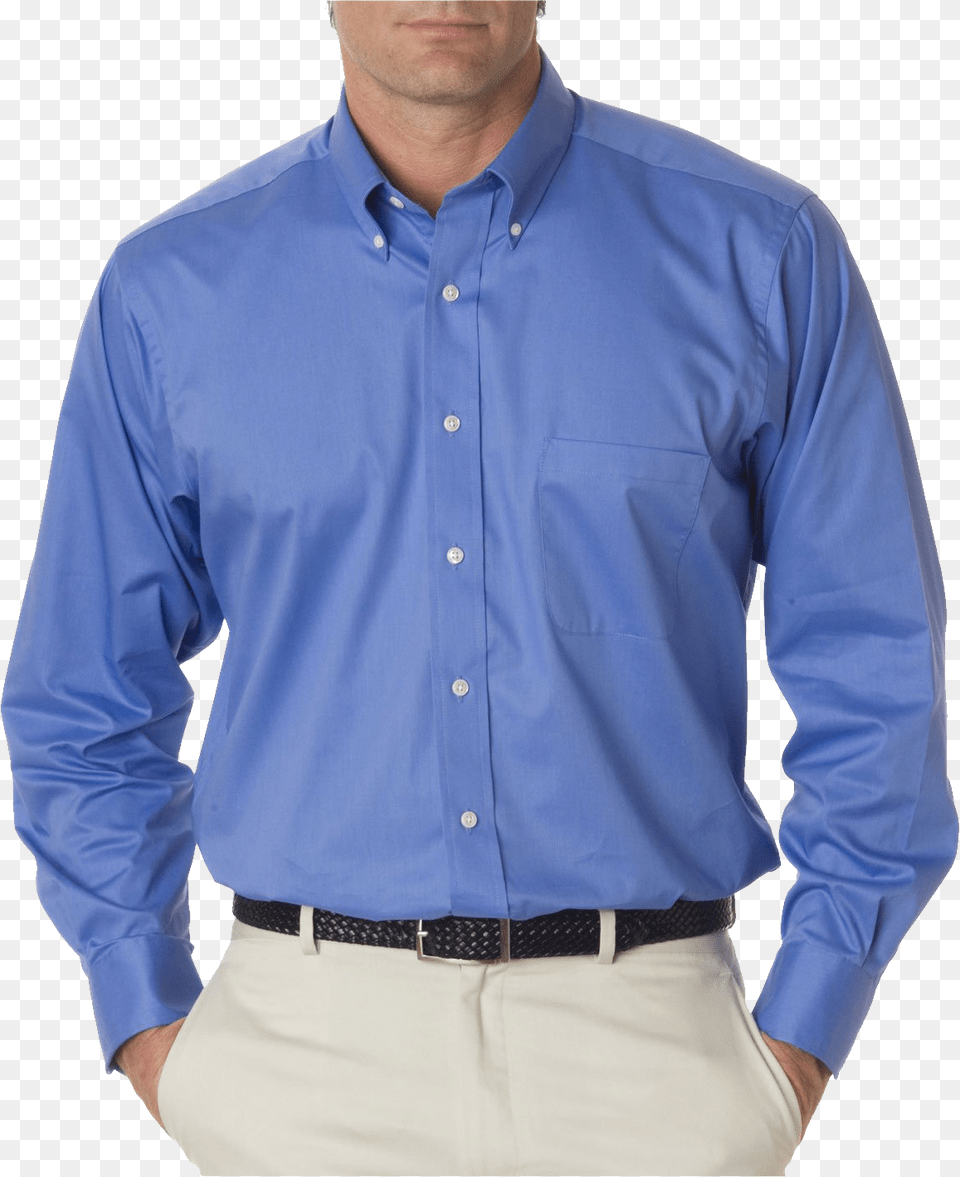Blue Dress Shirt Man Shirt, Clothing, Dress Shirt, Long Sleeve, Sleeve Png Image