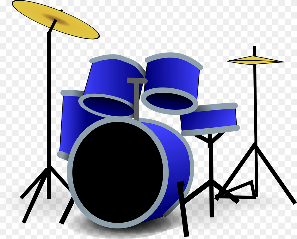 Blue Drum Set Clipart, Lighting, Musical Instrument, Percussion, Dynamite Png Image