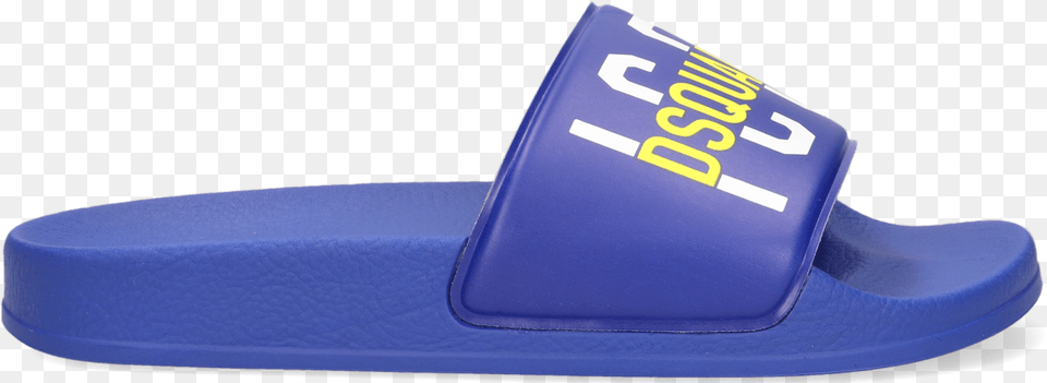 Blue Dsquared2 Flip Flops Icon Kid Slide 2 Solid, Wedge, Clothing, Footwear, Shoe Png