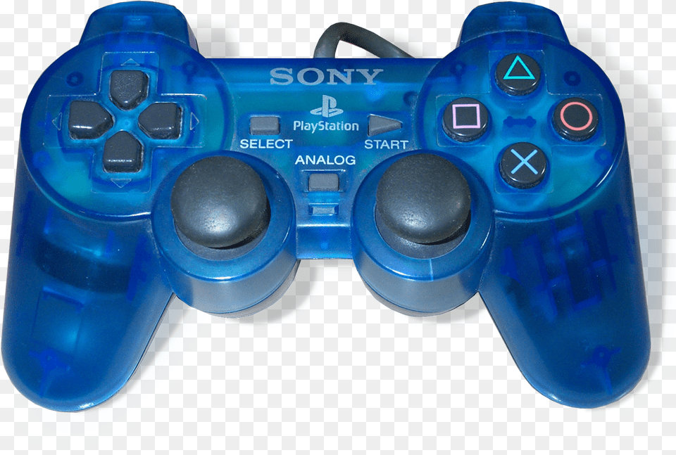 Blue Dualshock Playstation 2 Controller, Electronics, Joystick, Car, Transportation Free Png