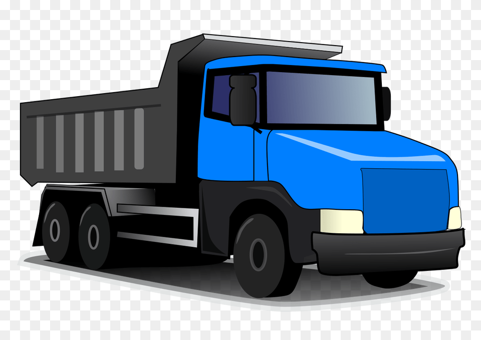 Blue Dump Truck, Trailer Truck, Transportation, Vehicle, Moving Van Free Transparent Png