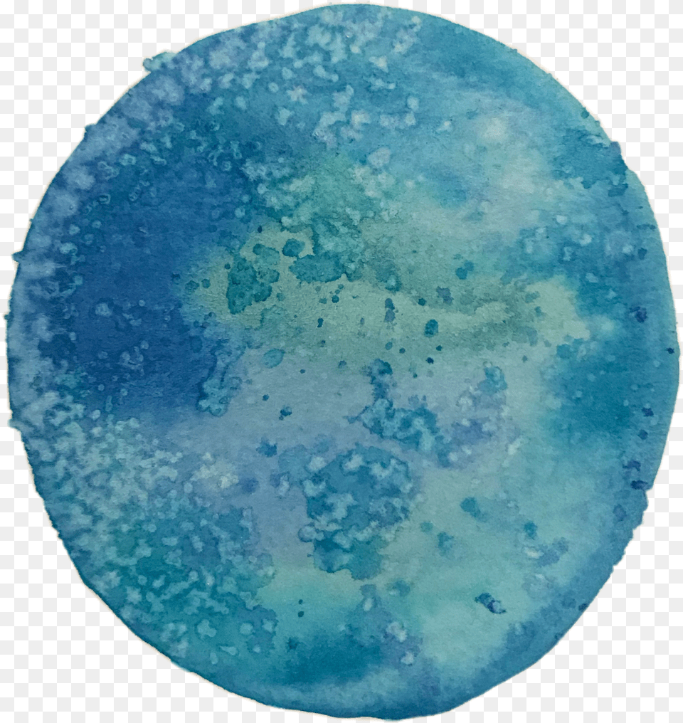 Blue Earth Aesthetic Watercolor Circle Freetoedit Logo Watercolor Earth, Home Decor, Turquoise, Rug, Accessories Png