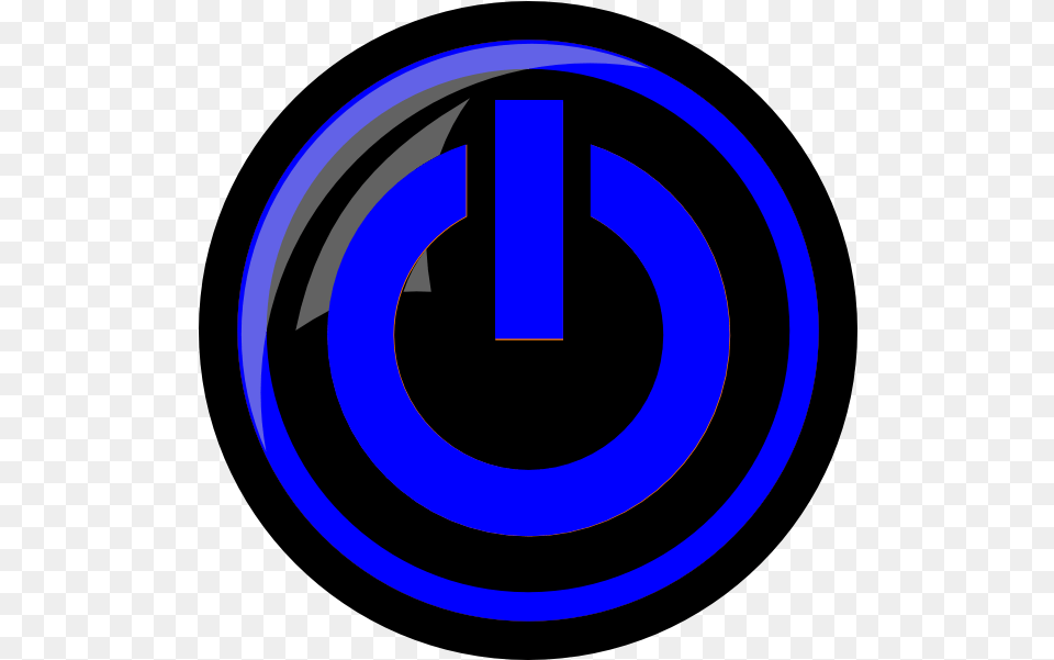 Blue Electricity Power Button Circle, Symbol, Logo, Text Png Image
