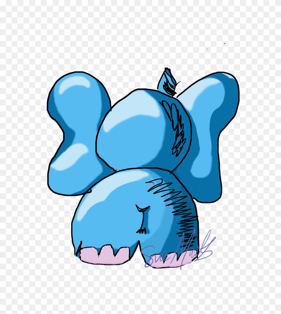 Blue Elephant Butt, Baby, Person Png Image