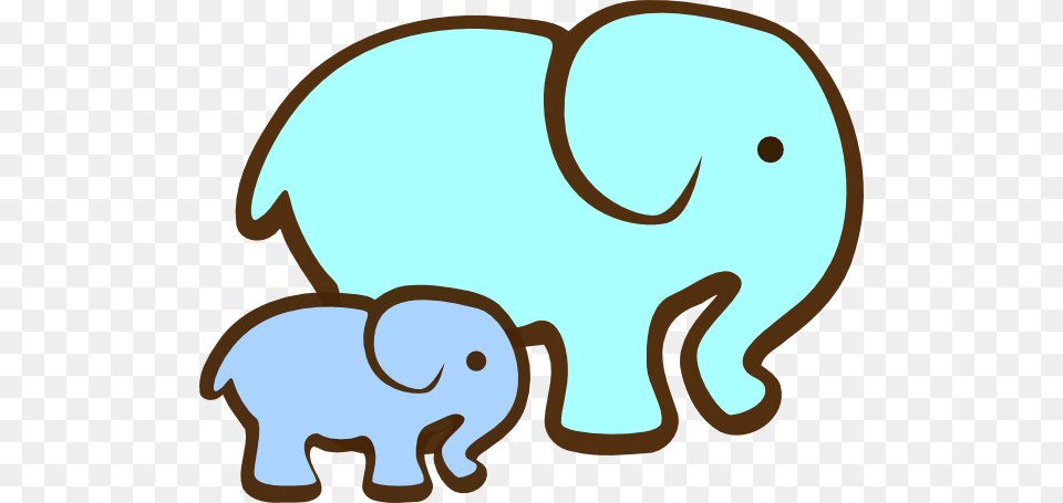 Blue Elephant Mom Baby Clip Arts Download, Animal, Mammal, Wildlife, Kangaroo Free Transparent Png
