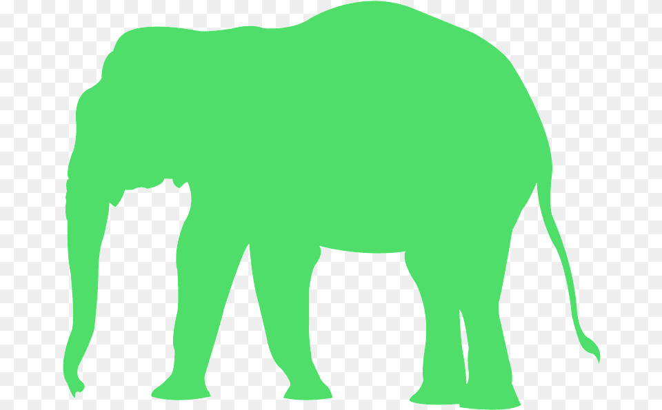 Blue Elephant Silhouette, Animal, Mammal, Wildlife, Bear Png