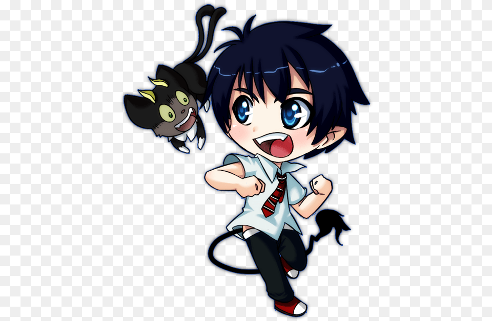 Blue Exorcist Chibi, Book, Comics, Publication, Baby Png Image