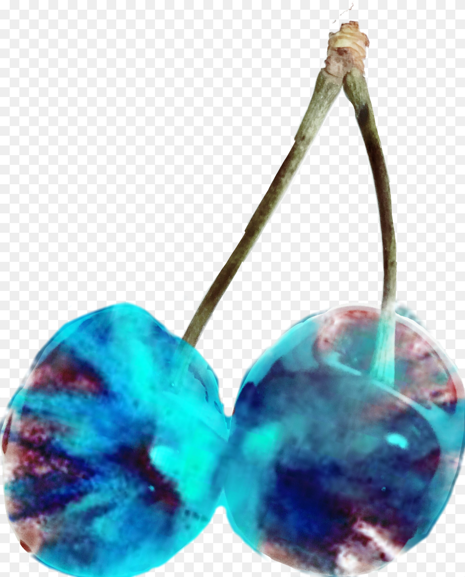 Blue Explosion Earrings, Food, Fruit, Plant, Produce Png Image