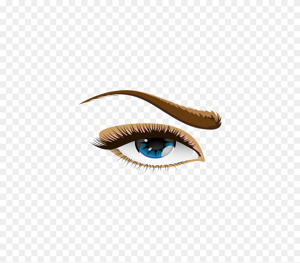 Blue Eye With Brown Make Up Free Transparent Png