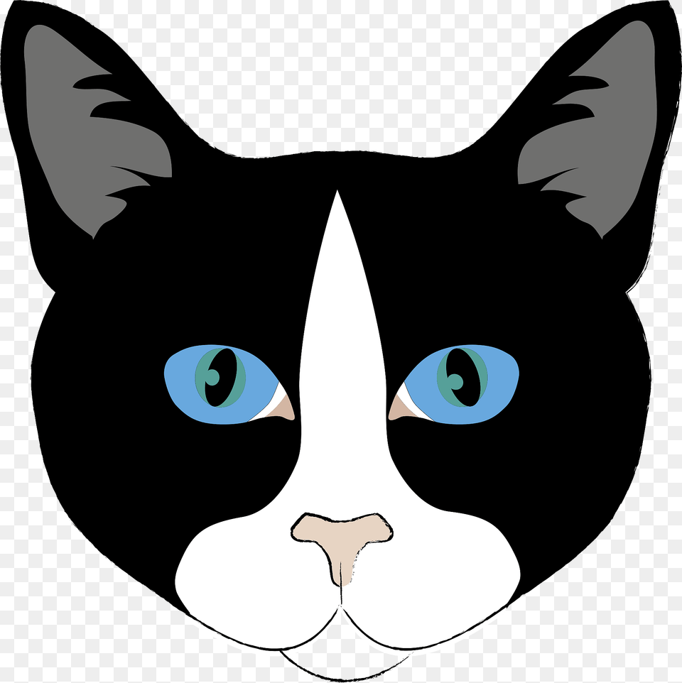 Blue Eyed Cat Face Clipart, Animal, Mammal, Pet Free Png Download